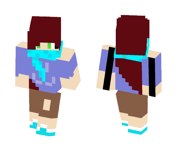 Shy New School Girl - Girl Minecraft Skins - image 1