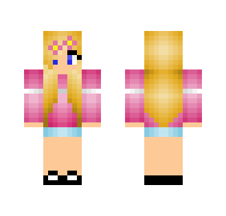 Pink Shawl Tumblr Girl - Girl Minecraft Skins - image 2