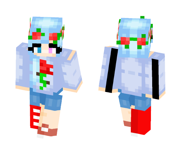 Roses and Bluebells - Female Minecraft Skins - image 1
