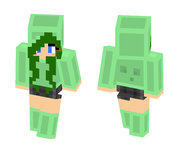 slime girl - Girl Minecraft Skins - image 1