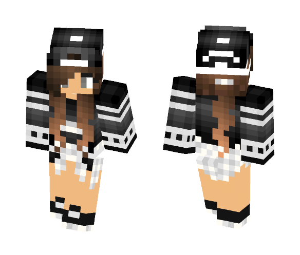 ~Normal outdoor oufit? ~Goth~ - Female Minecraft Skins - image 1
