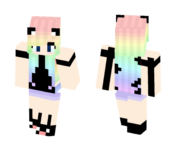 Rainbow Gothic - Female Minecraft Skins - image 1