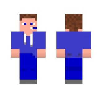 Chill Blue Gamer - Male Minecraft Skins - image 2