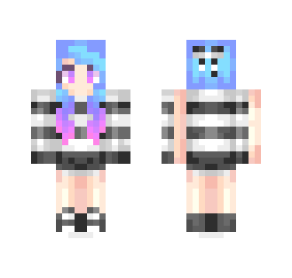 Ombre Hair - Female Minecraft Skins - image 2
