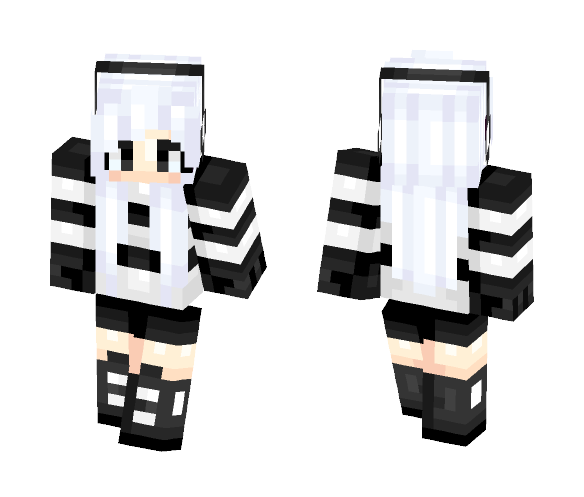napstablook girl - Girl Minecraft Skins - image 1