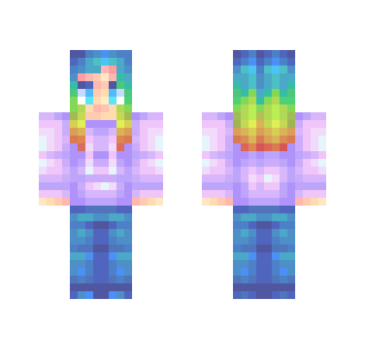 yu guys like rainbowz? - Female Minecraft Skins - image 2