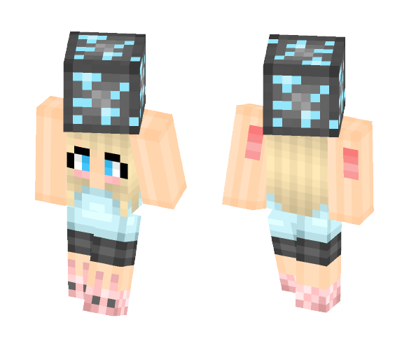 lil diamond girl???? - Female Minecraft Skins - image 1