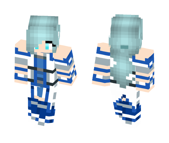 Katelyn in Blue Asunas Suit - Female Minecraft Skins - image 1