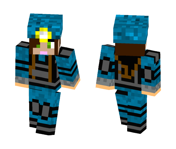 Girl Miner (Better in Preview) - Girl Minecraft Skins - image 1