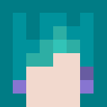 ~Blue Haired School Girl~ - Color Haired Girls Minecraft Skins - image 3