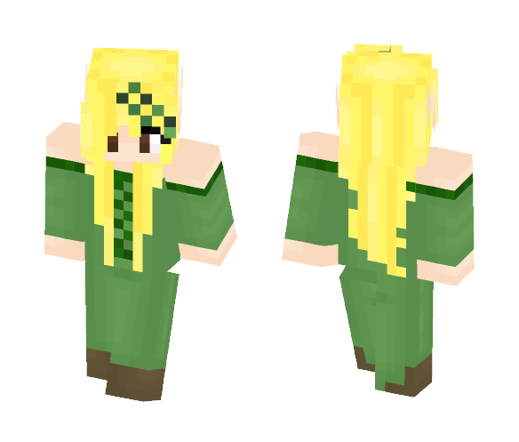 Blonde Elf girl (reshaded) - Girl Minecraft Skins - image 1
