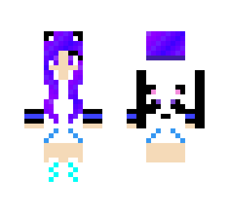 Purple and Blue Panda Girl