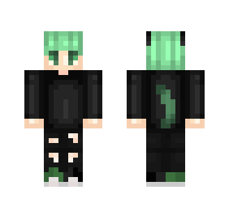 Toxic Green × Male Version - Male Minecraft Skins - image 2