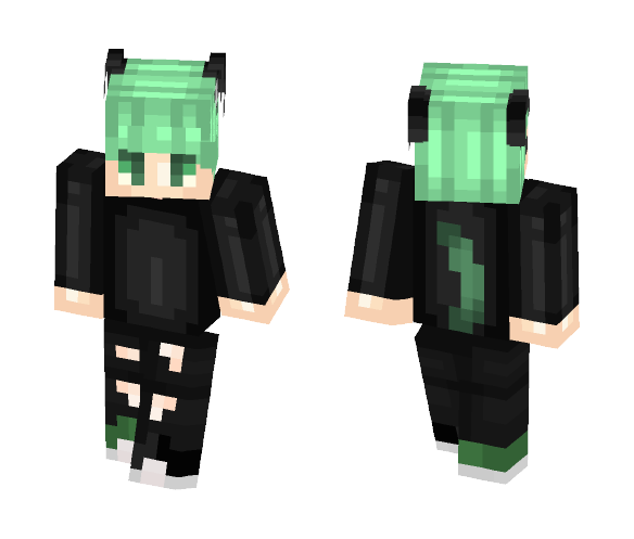 Toxic Green × Male Version - Male Minecraft Skins - image 1