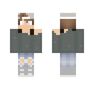 Gray Sweater!|Obvious - Male Minecraft Skins - image 2