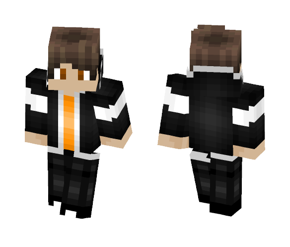 A Guy In a Black Hoodie - Male Minecraft Skins - image 1