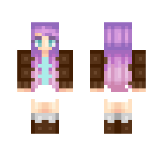 GalaxyLove Brown Sweater - Female Minecraft Skins - image 2