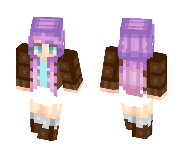 GalaxyLove Brown Sweater - Female Minecraft Skins - image 1
