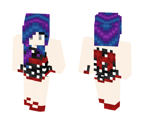 Gothabilly Dress - Female Minecraft Skins - image 1