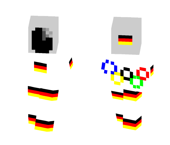 Germany Olympics Spacesuit - Male Minecraft Skins - image 1