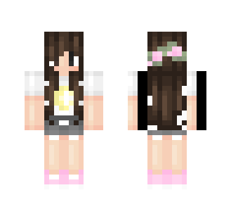 Yellow Moon Girl ; LizPaii Req - Girl Minecraft Skins - image 2