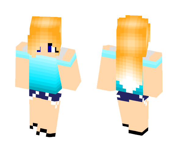 Blue Eyed Blonde Girl - Girl Minecraft Skins - image 1