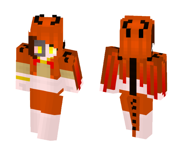 [Wings of Fire] Ex Q. Scarlet Human - Female Minecraft Skins - image 1