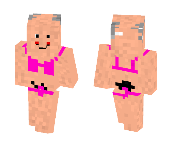 Grandfather in bikini - Male Minecraft Skins - image 1