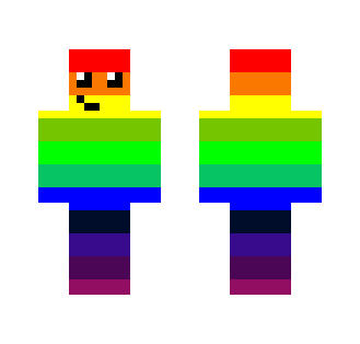 Rainbow Face Person