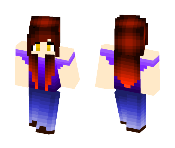 Golden Eyed Girl - Girl Minecraft Skins - image 1