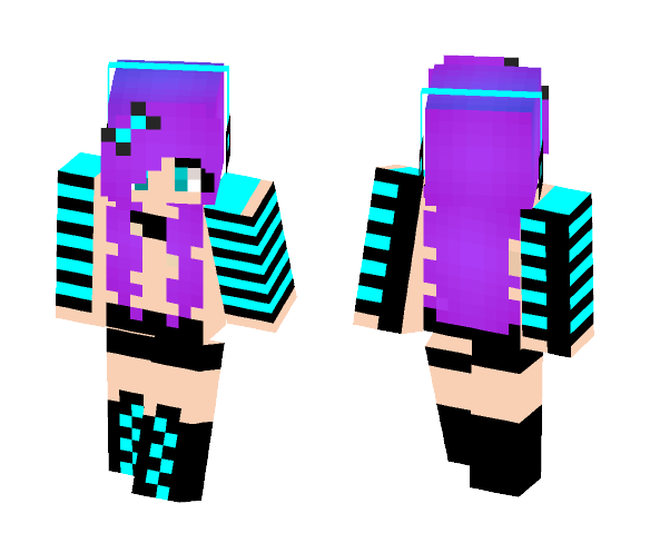 Galaxy Floater - Female Minecraft Skins - image 1