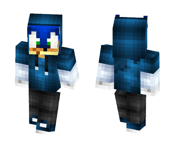 Sonic with clothes on??? - Male Minecraft Skins - image 1