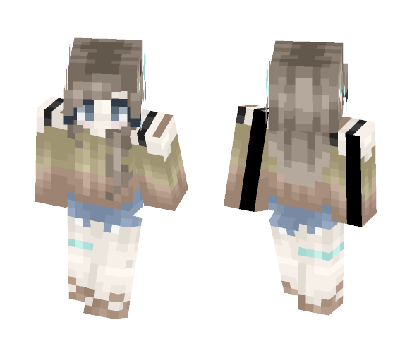 Windy Beach - Female Minecraft Skins - image 1