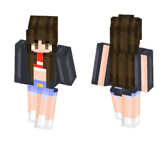 dαиibєαя // Red crop top - Female Minecraft Skins - image 1