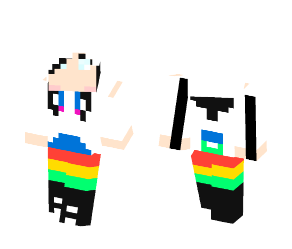 girl in white hoodie - Girl Minecraft Skins - image 1