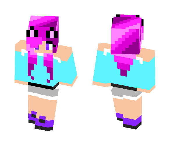 Pink kitty girl (lilystarturtle) - Girl Minecraft Skins - image 1