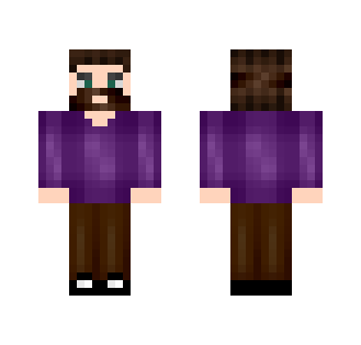 Purple guy whit beard