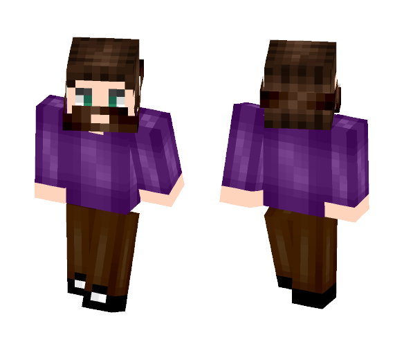 Purple guy whit beard - Male Minecraft Skins - image 1