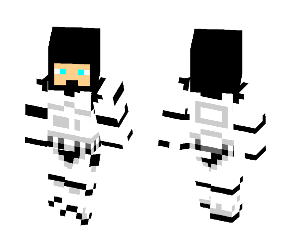 Stormtrooper without a helmet - Male Minecraft Skins - image 1