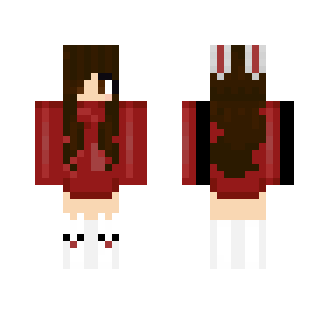 εqυαs ∫ Red Bunny Girl - Girl Minecraft Skins - image 2
