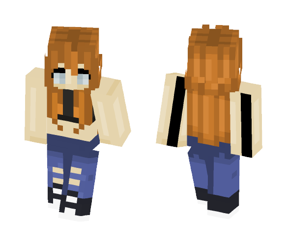 St with _breezeblocks_ - Female Minecraft Skins - image 1