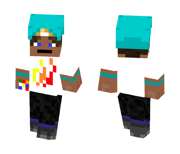 Fire T-Shirt - Male Minecraft Skins - image 1