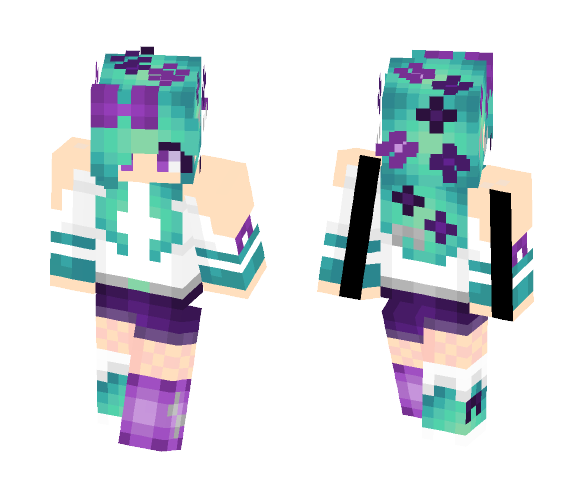 Teal Grapes - Female Minecraft Skins - image 1