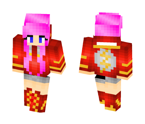 Flash Girl - Girl Minecraft Skins - image 1