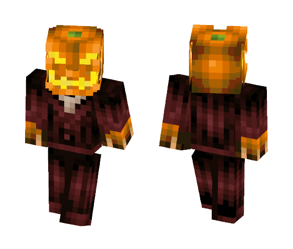 minecraft pumpkin king skin