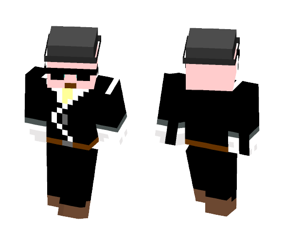 the spy (with removable shades) - Male Minecraft Skins - image 1
