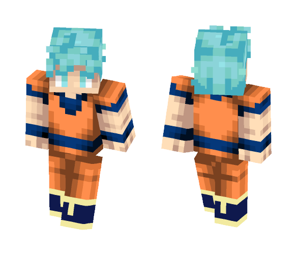 Sangoku Super Saiyan God 2 [DBZ] - Male Minecraft Skins - image 1