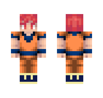 Sangoku Super Saiyan God [DBZ] - Male Minecraft Skins - image 2