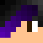 #WITHERQUEEN#-Black and Purple Hair - Male Minecraft Skins - image 3