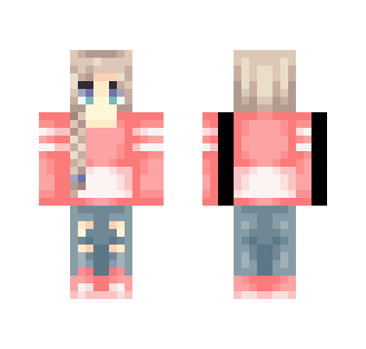 Pinkish sweater idk thinhgy - Female Minecraft Skins - image 2